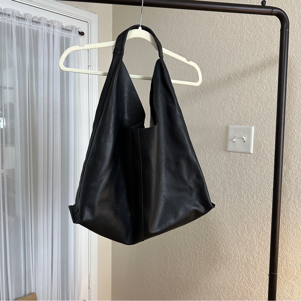 & Other Stories Large leather tote